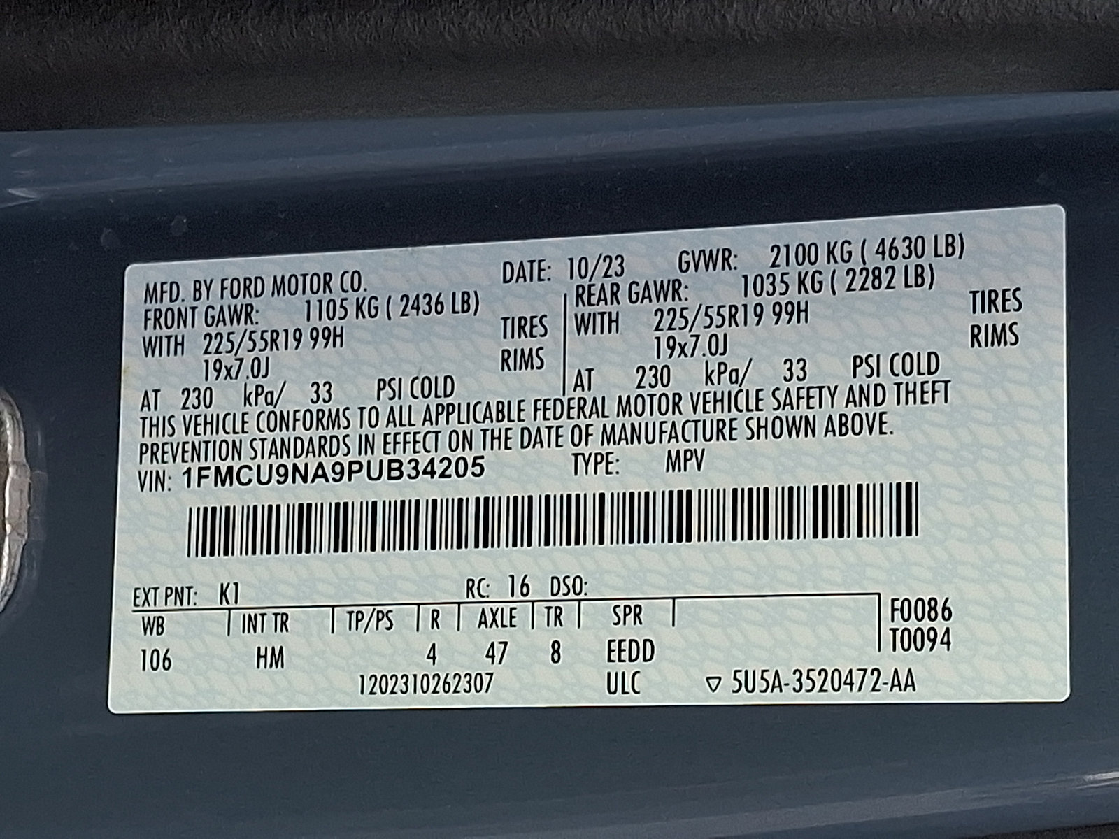 Certified 2023 Ford Escape ST-Line Select w/ Tech Pack #2 AWD/4WD image 28