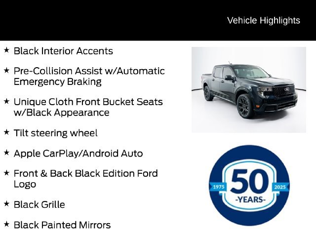 Certified 2025 Ford Maverick XLT w/ Black Appearance Package AWD/4WD image 16
