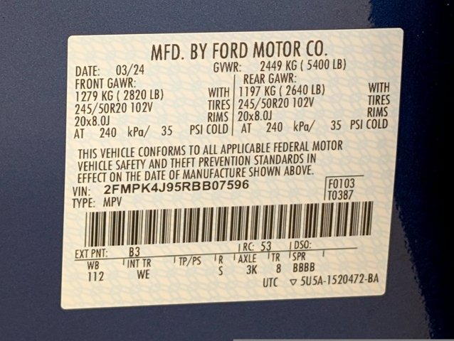 Certified 2024 Ford Edge ST-Line AWD/4WD image 24