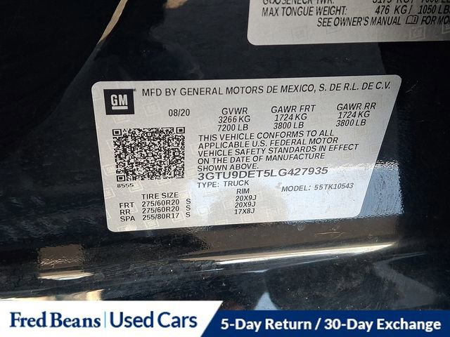 Used 2020 GMC Sierra 1500 SLT w/ SLT Premium Plus Package image 27