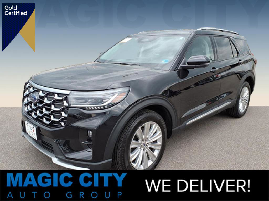 Certified 2025 Ford Explorer Platinum w/ LUX Leather Package