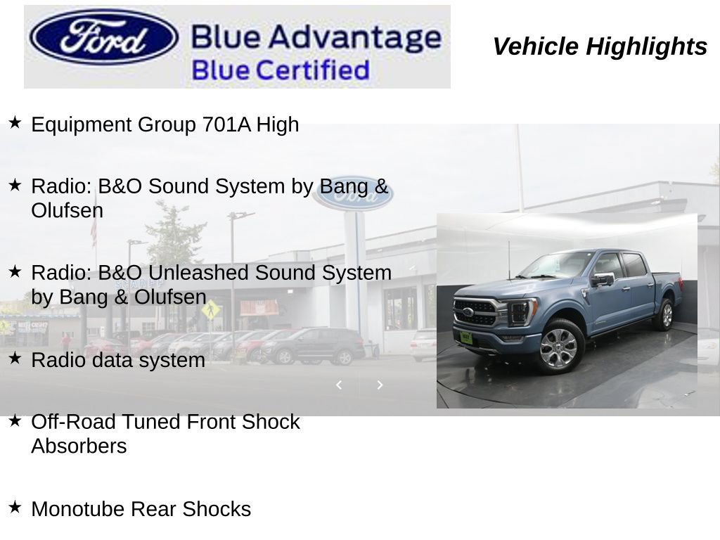 Certified 2023 Ford F150 Platinum w/ FX4 Off-Road Package AWD/4WD image 28