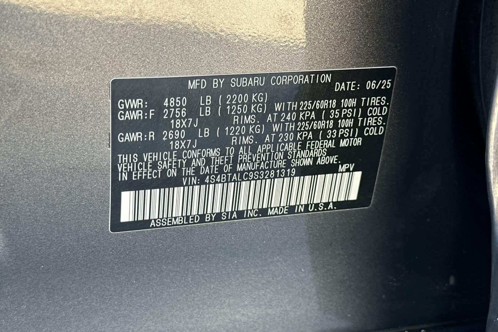Used 2025 Subaru Outback Onyx Edition AWD/4WD image 28