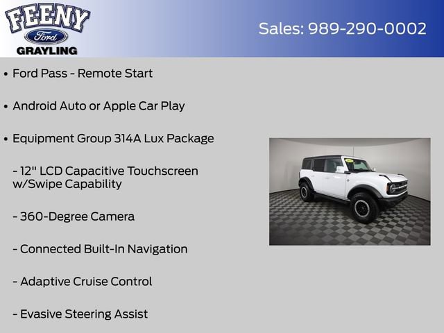 Certified 2022 Ford Bronco Outer Banks w/ Sasquatch Package AWD/4WD image 8