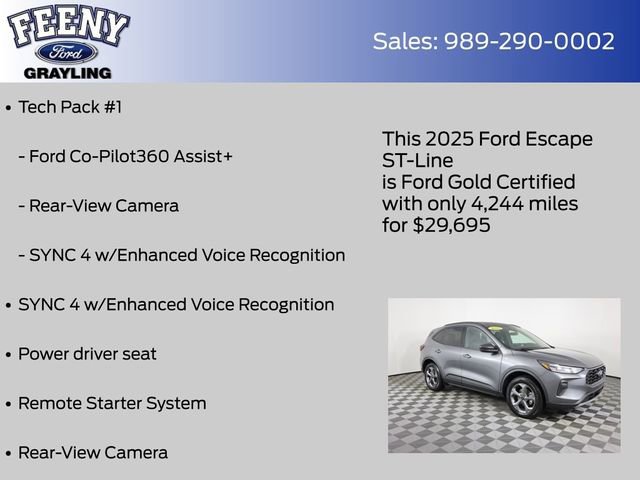 Certified 2025 Ford Escape ST-Line w/ Tech Pack #1 image 14