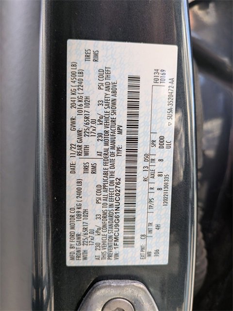 Certified 2022 Ford Escape SE w/ Convenience Package image 24