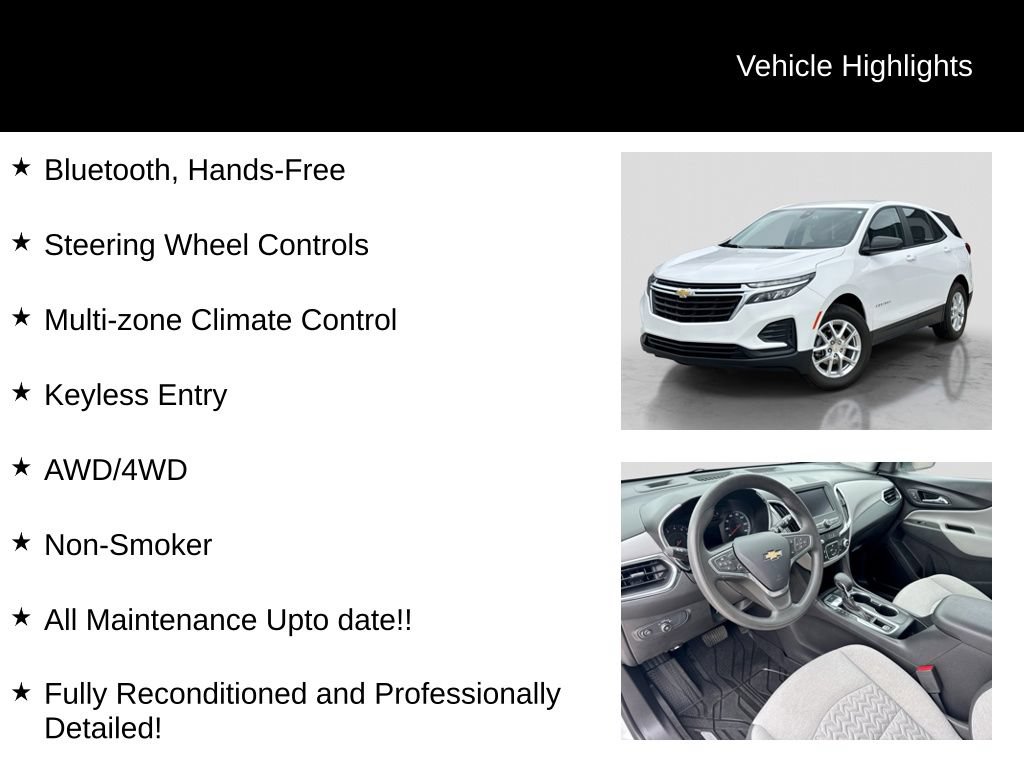 Used 2023 Chevrolet Equinox LS w/ LPO, Floor Liner Package AWD/4WD image 11