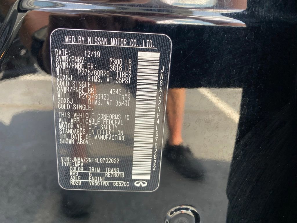 Used 2020 INFINITI QX80 Luxe w/ Proassist Package RWD image 32