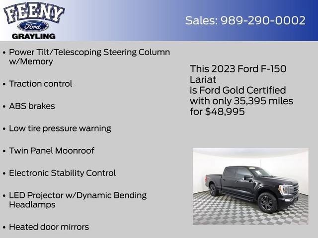 Certified 2023 Ford F150 Lariat w/ Equipment Group 502A High image 14
