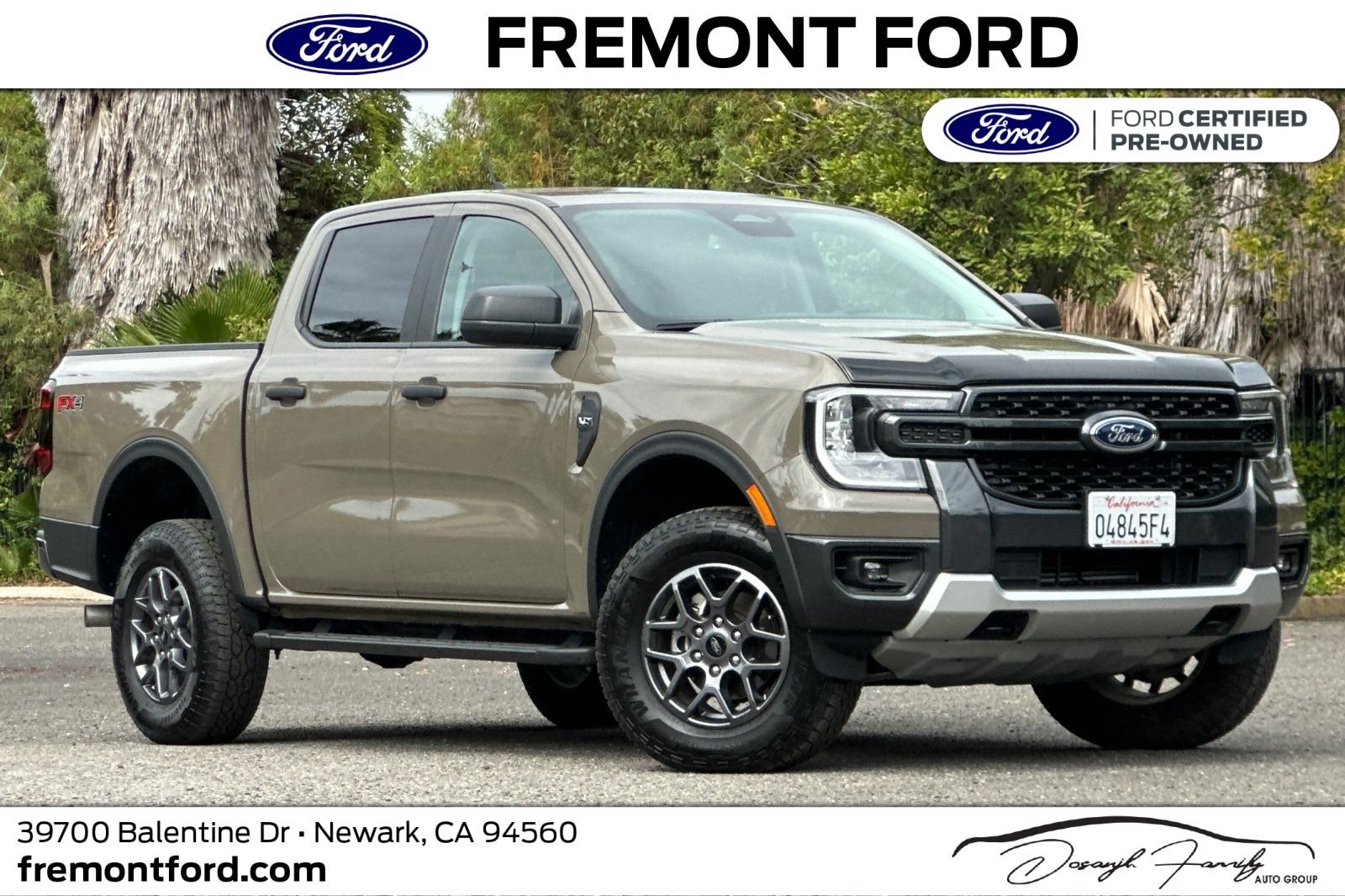 Certified 2025 Ford Ranger XLT w/ FX4 Off-Road Package