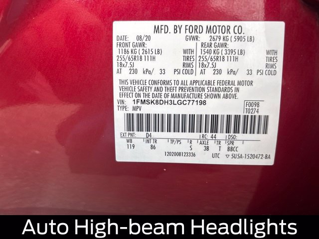 Certified 2020 Ford Explorer XLT w/ Comfort Package AWD/4WD image 33