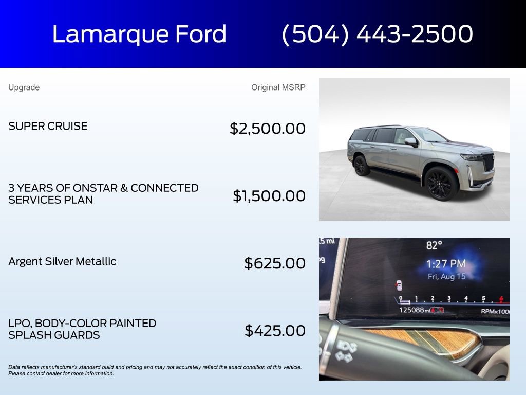 Used 2023 Cadillac Escalade ESV Sport Platinum image 2