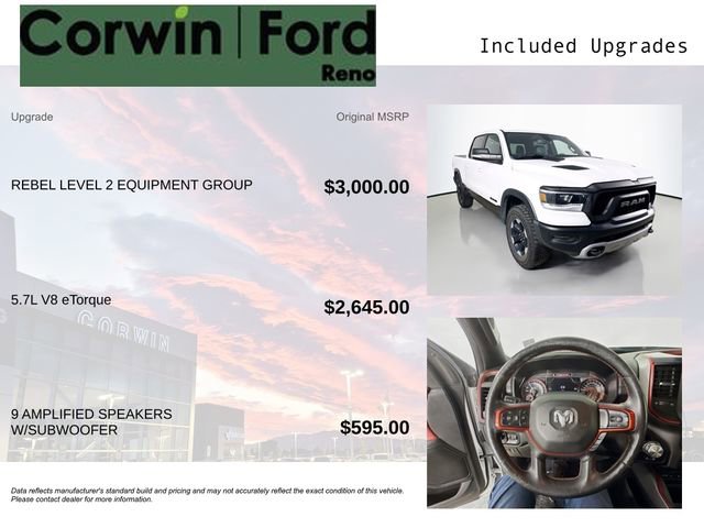 Used 2019 RAM 1500 Rebel w/ Rebel Level 2 Equipment Group AWD/4WD image 3