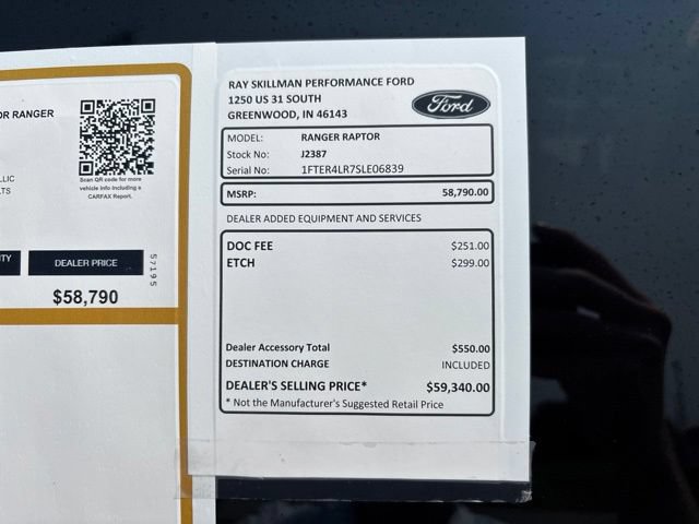 Certified 2025 Ford Ranger Raptor AWD/4WD image 3