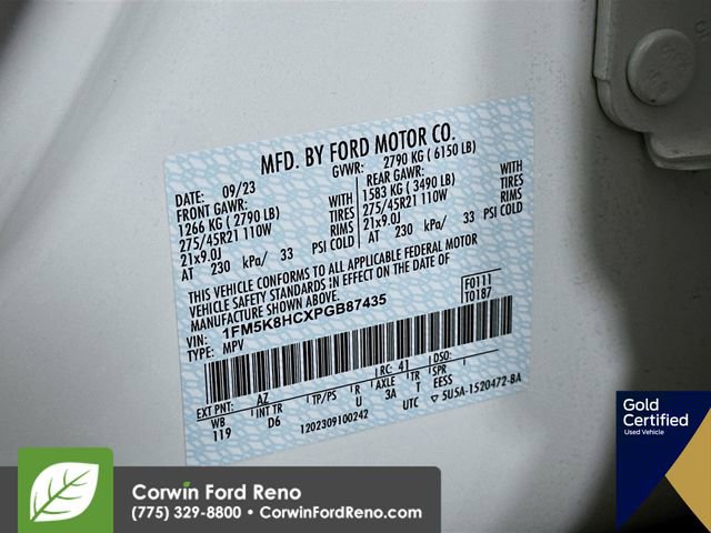 Certified 2023 Ford Explorer Platinum w/ Technology Package image 39