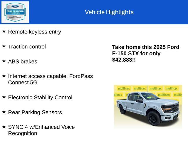 Certified 2025 Ford F150 STX AWD/4WD image 10
