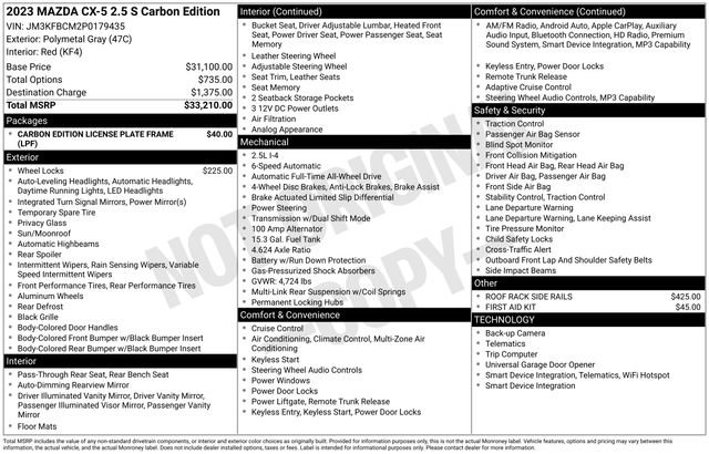 Used 2023 MAZDA CX-5 Carbon Edition AWD/4WD image 33