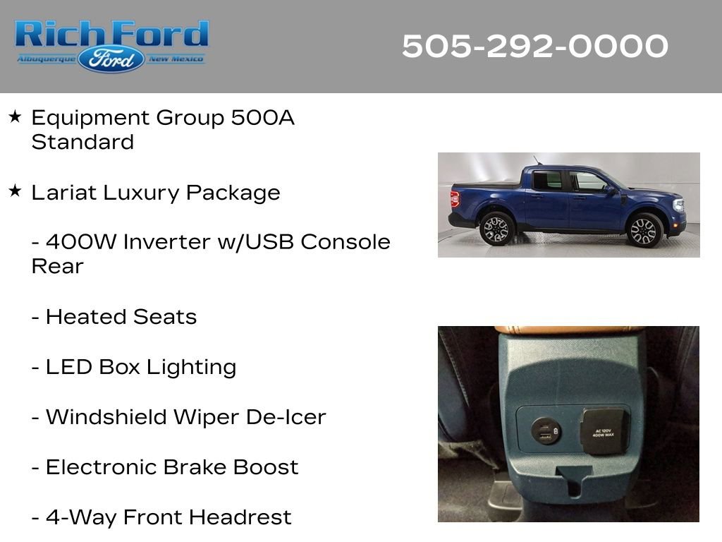 Certified 2023 Ford Maverick Lariat w/ Lariat Luxury Package image 11