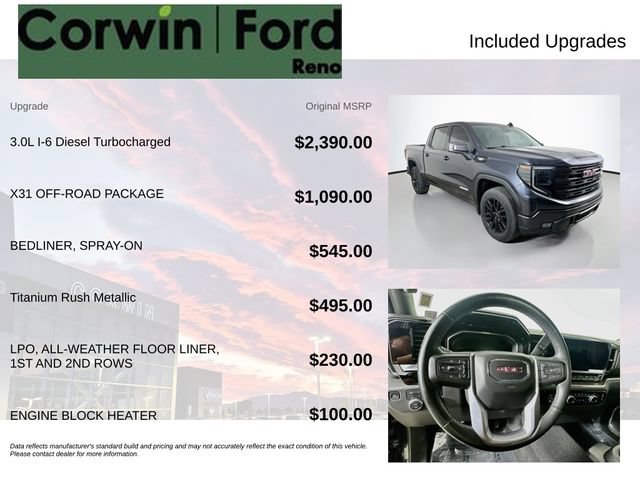 Used 2024 GMC Sierra 1500 Elevation w/ X31 Off-Road Package AWD/4WD image 3