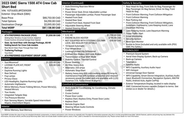 Used 2023 GMC Sierra 1500 AT4 w/ AT4 Preferred Package AWD/4WD image 27