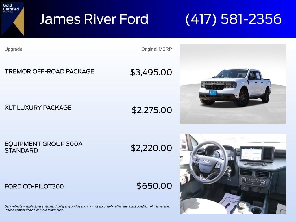 Certified 2024 Ford Maverick Tremor w/ Tremor Off-Road Package AWD/4WD image 6