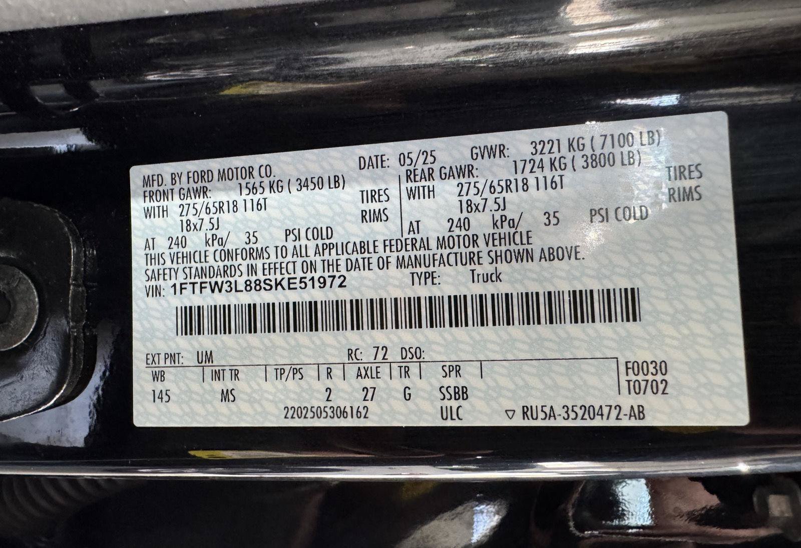 Certified 2025 Ford F150 XLT w/ Equipment Group 301A Standard AWD/4WD image 39