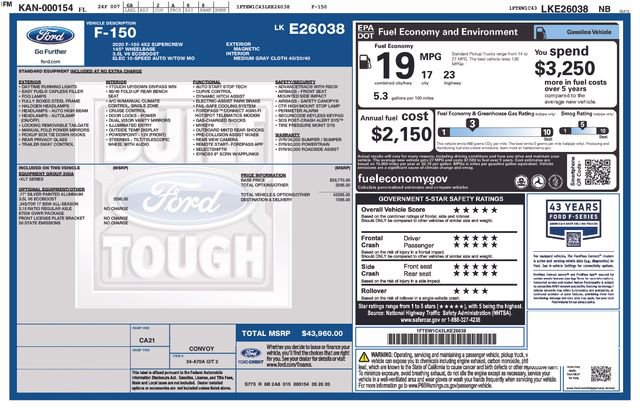 Certified 2020 Ford F150 XLT RWD image 40