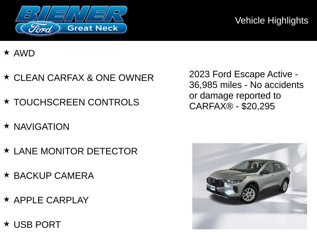 Certified 2023 Ford Escape Active w/ Tech Pack #1 AWD/4WD image 9