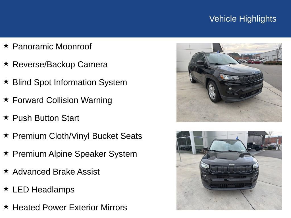 Used 2022 Jeep Compass Latitude w/ Sun and Sound Group image 26