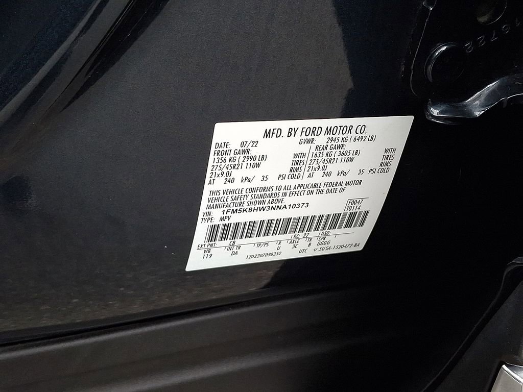 Certified 2022 Ford Explorer Platinum w/ Technology Package image 29