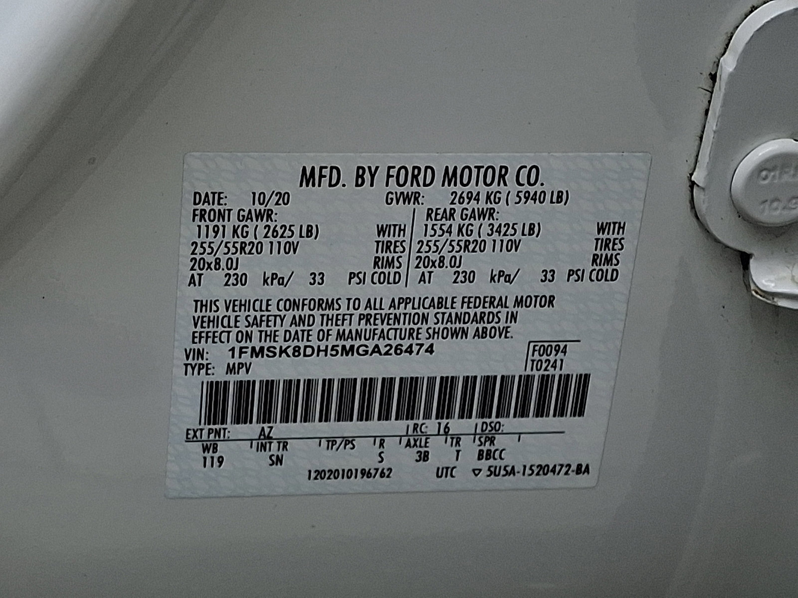 Certified 2021 Ford Explorer XLT w/ Equipment Group 202A image 28