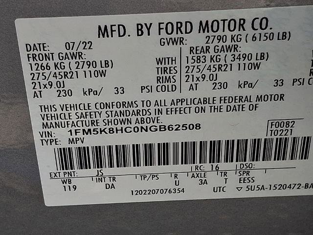 Certified 2022 Ford Explorer Platinum w/ Equipment Group 601A image 30