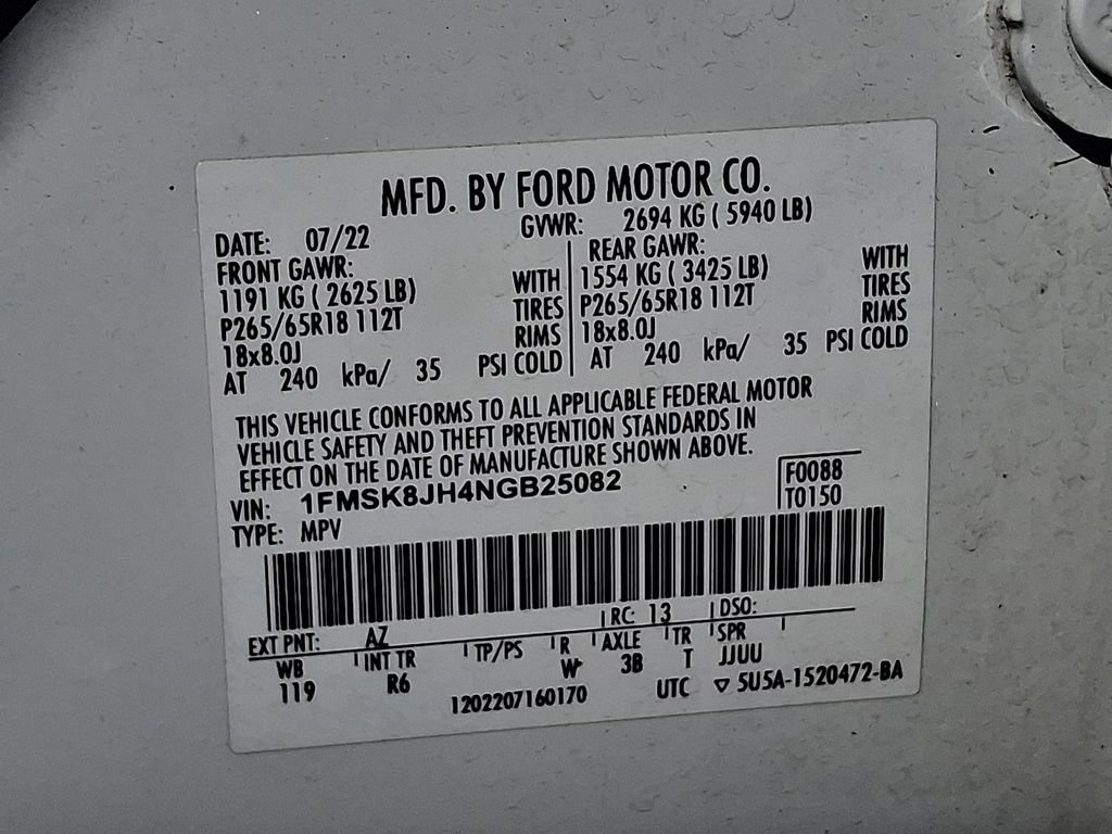 Certified 2022 Ford Explorer Timberline AWD/4WD image 28