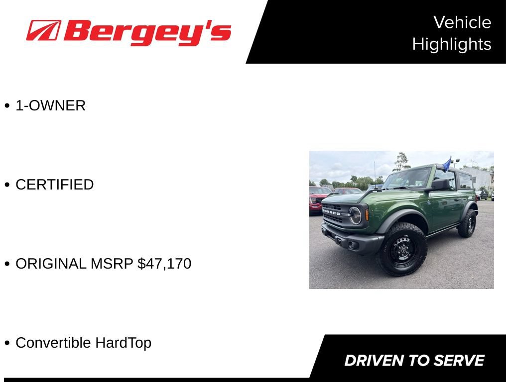 Certified 2023 Ford Bronco Black Diamond AWD/4WD image 5