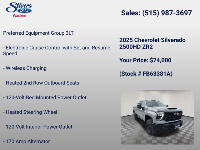 Used 2025 Chevrolet Silverado 2500 ZR2 w/ ZR2 Bison Edition AWD/4WD image 28