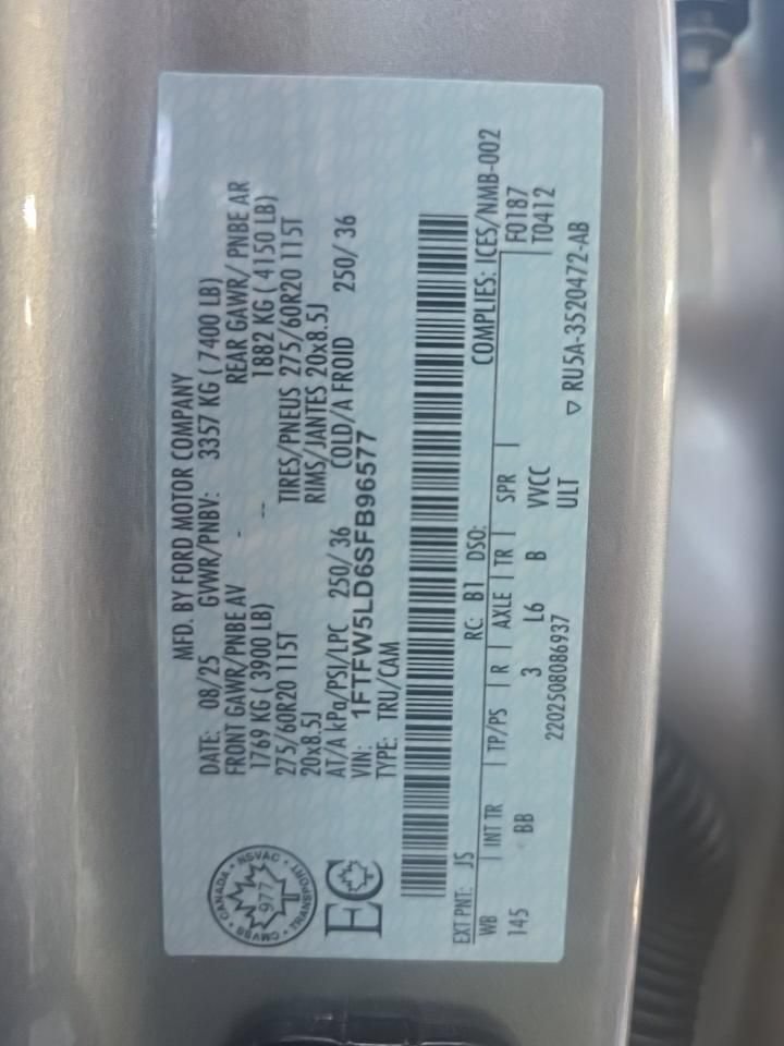 Certified 2025 Ford F150 Lariat AWD/4WD image 17
