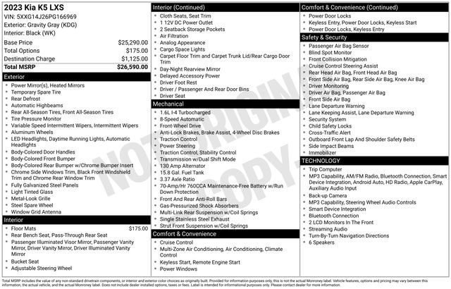 Used 2023 Kia K5 LXS FWD image 33
