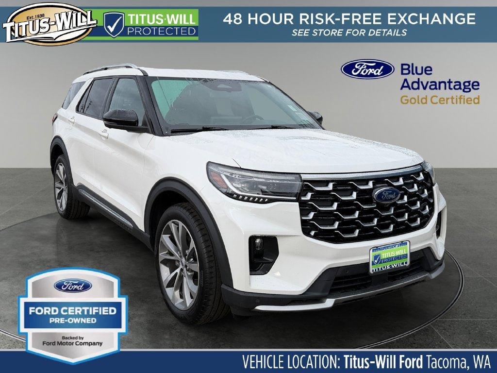 Certified 2025 Ford Explorer Platinum w/ Ultimate Package AWD/4WD image 1