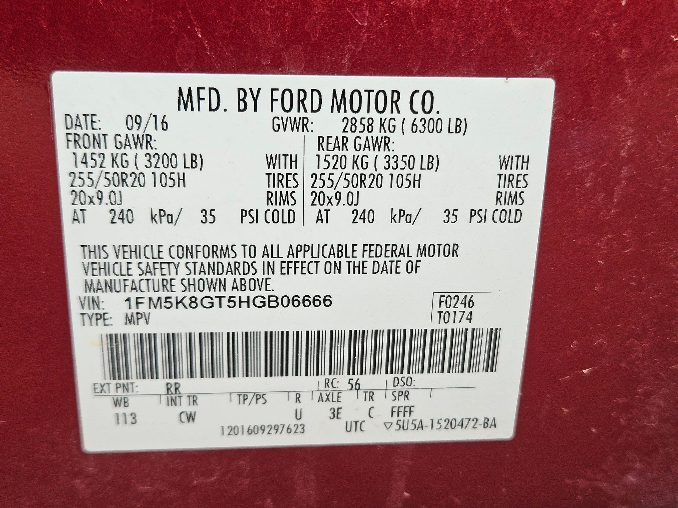 Certified 2017 Ford Explorer Sport w/ Equipment Group 401A AWD/4WD image 37