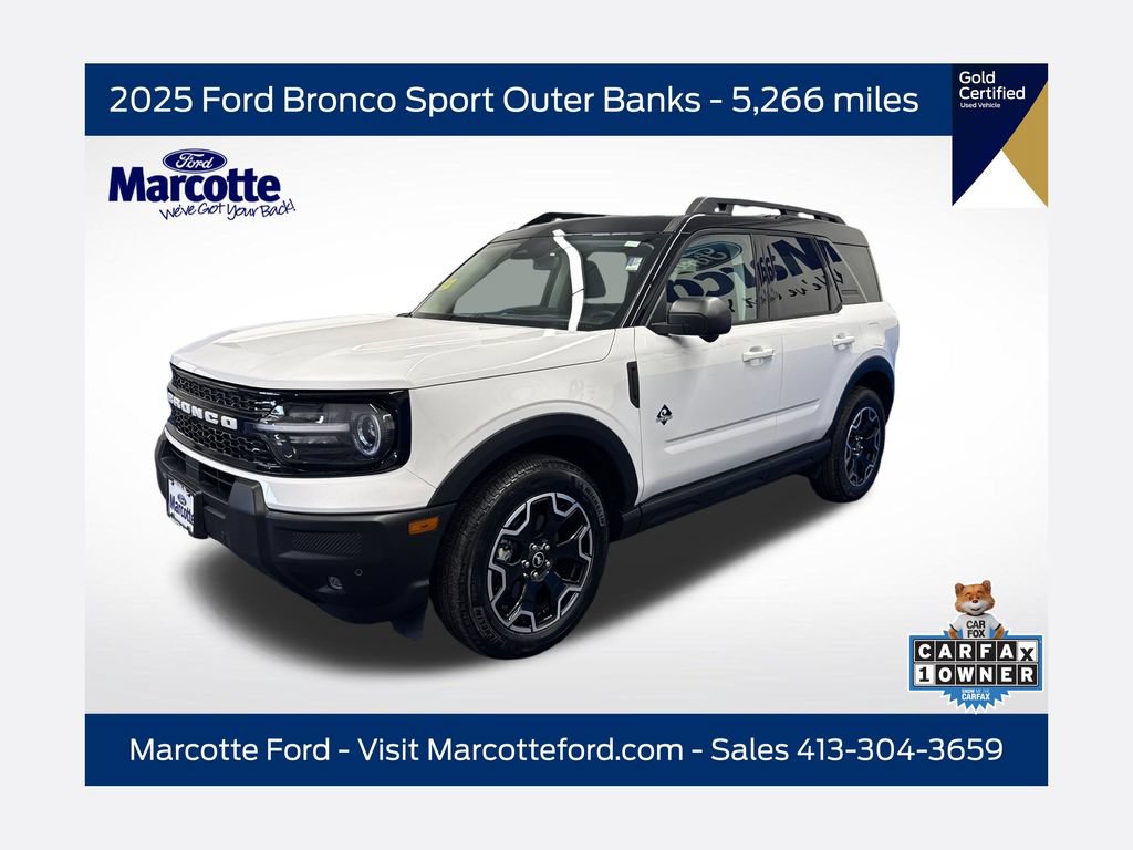 Certified 2025 Ford Bronco Sport Outer Banks w/ Outer Banks Tech Package+ AWD/4WD image 1