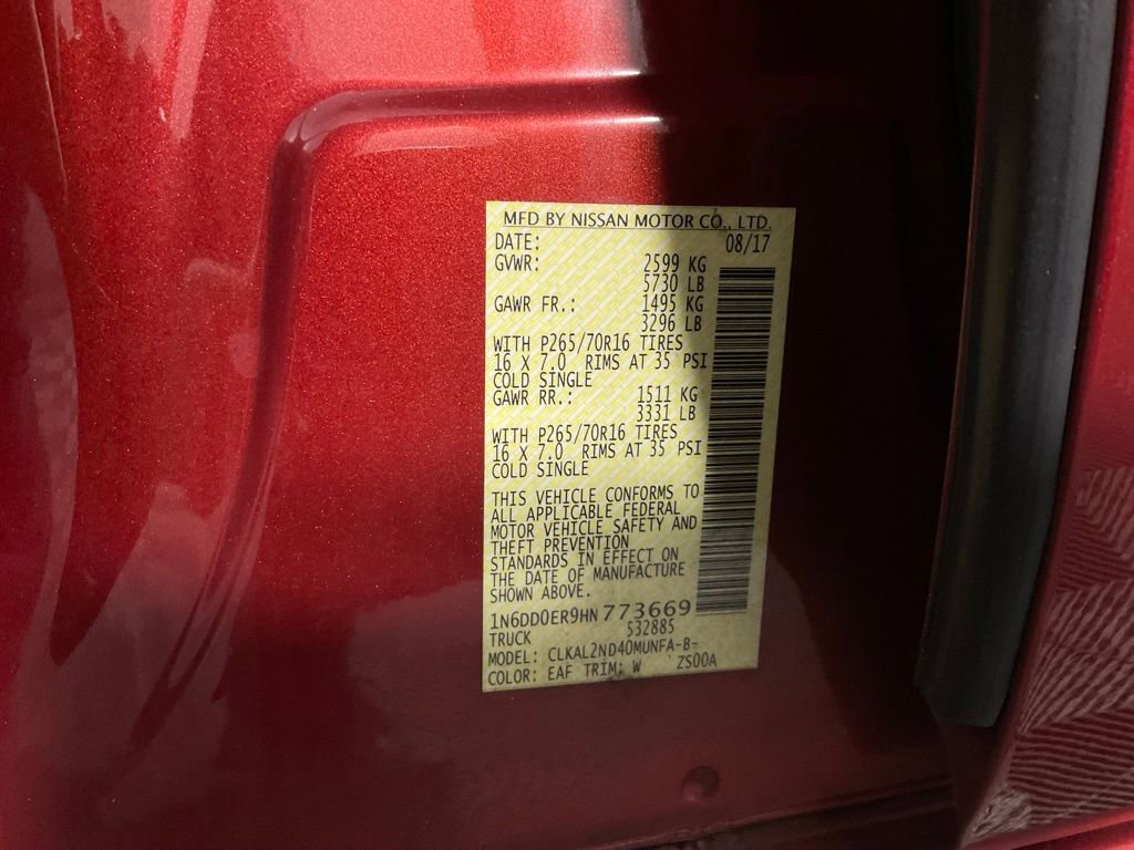 Used 2017 Nissan Frontier SV w/ SV Value Truck Package RWD image 26