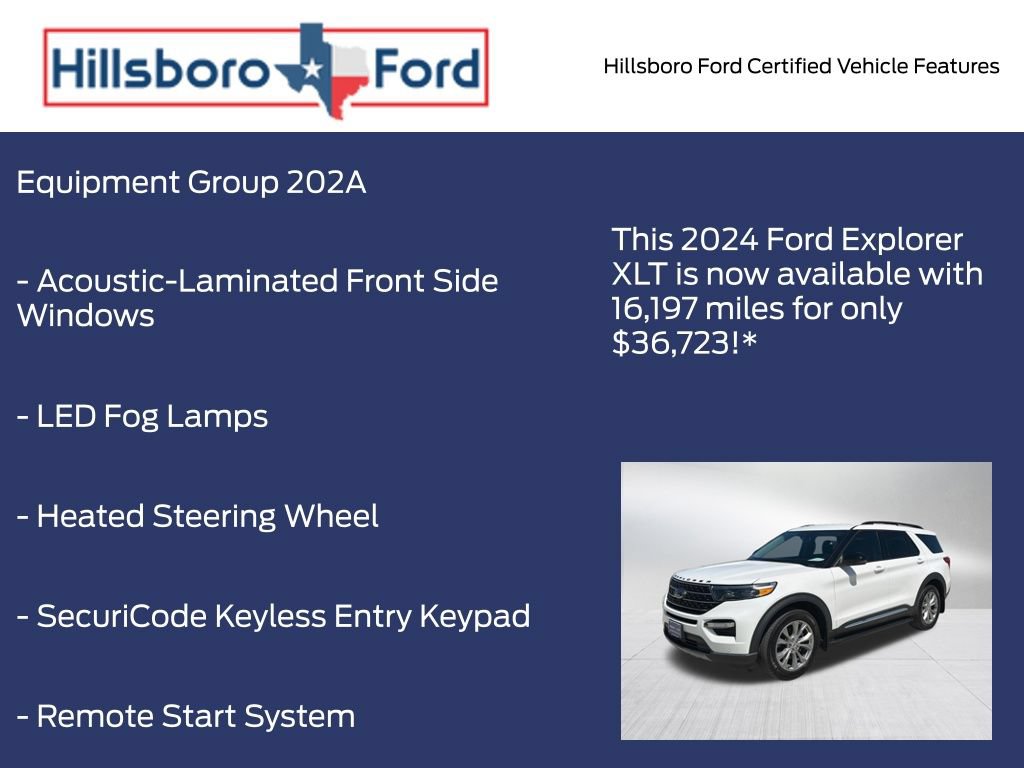 Certified 2024 Ford Explorer XLT w/ Equipment Group 202A AWD/4WD image 5