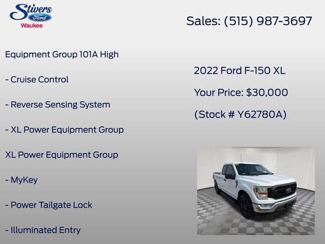 Certified 2022 Ford F150 XL w/ Equipment Group 101A High AWD/4WD image 8