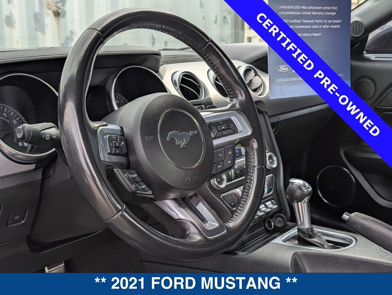 Certified 2021 Ford Mustang Premium w/ Black Accent Package RWD image 18