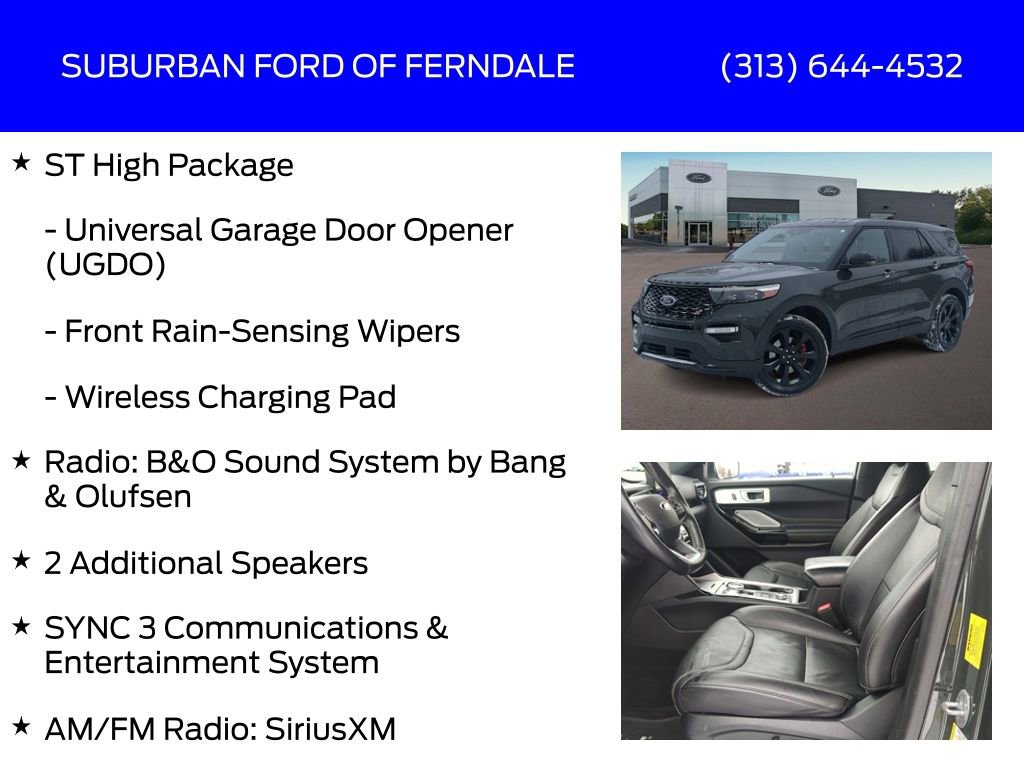 Certified 2022 Ford Explorer ST w/ Equipment Group 401A image 25