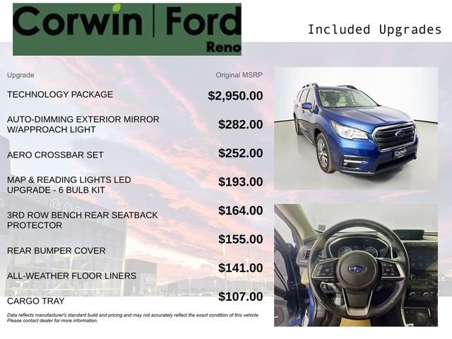 Used 2022 Subaru Ascent Limited w/ Technology Package AWD/4WD image 3