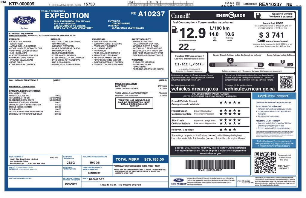 Certified 2024 Ford Expedition Max XL AWD/4WD image 37