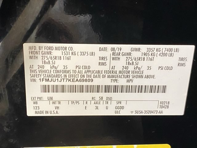 Certified 2019 Ford Expedition XLT w/ Equipment Group 202A AWD/4WD image 31