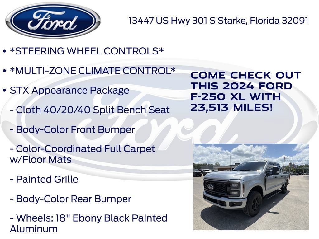Certified 2024 Ford F250 XL w/ STX Appearance Package AWD/4WD image 16