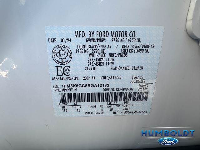 Certified 2024 Ford Explorer ST w/ Technology Package AWD/4WD image 33